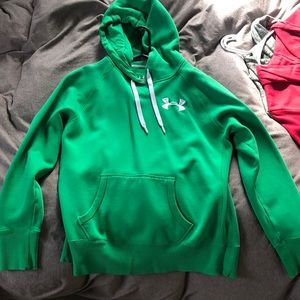 Under armour green hoodie